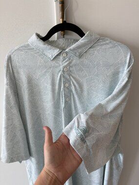 Matte Grey x Pacific Life Palm Leaf Golf Polo 3XL